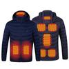 Anti-cold Warm Electric Jacket Solid Color Hooded Outdoor Warm Coat