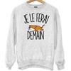 Sweat - Léopard - Unisexe - Humour Drôle - Manches Longues - Gris