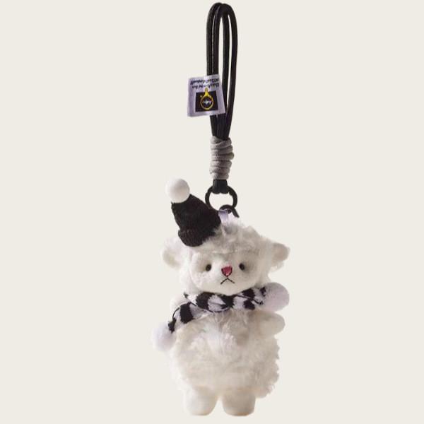 Creative Cartoon Wool Felt Sheep Bag Charm With Breathable Lightweight Animal Design For Girls