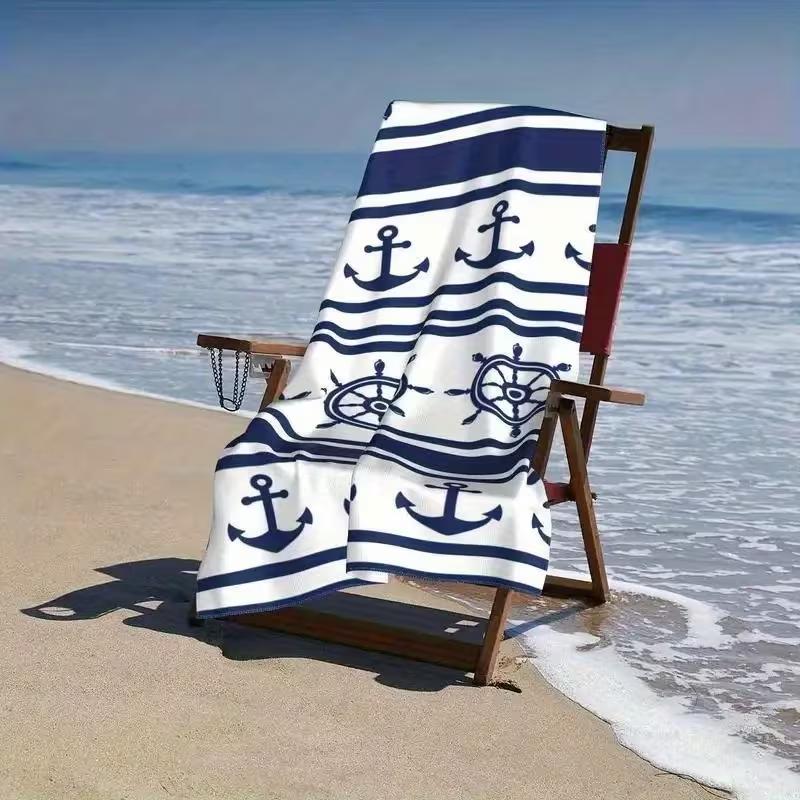 Ancora per Barca Asciugamano da Spiaggia Leggero Asciugatura Rapida e Assorbente per Spiaggia Piscina Campeggio Viaggio Sport e Incontri
