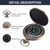 Retro Compass Portable Classic Compass with Metal Chain for Outdoor Activities