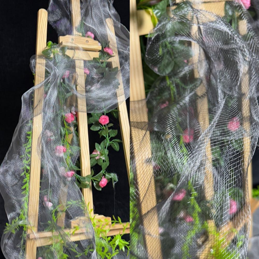 Cloud Fog Mesh Hard Mesh Cloth Pleated Shape Shapeable Wire Fashion Bright Organza Fabric