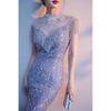 Fishtail Evening Dress Women's 1011 New Banquet Elegant Temperament Annual Meeting Host Long Sequined Socialite Dress