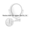 Wall-Mounted LED Touch Makeup Mirror with Recessed Wiring, Telescopic Fold, for Hotel Bathrooms