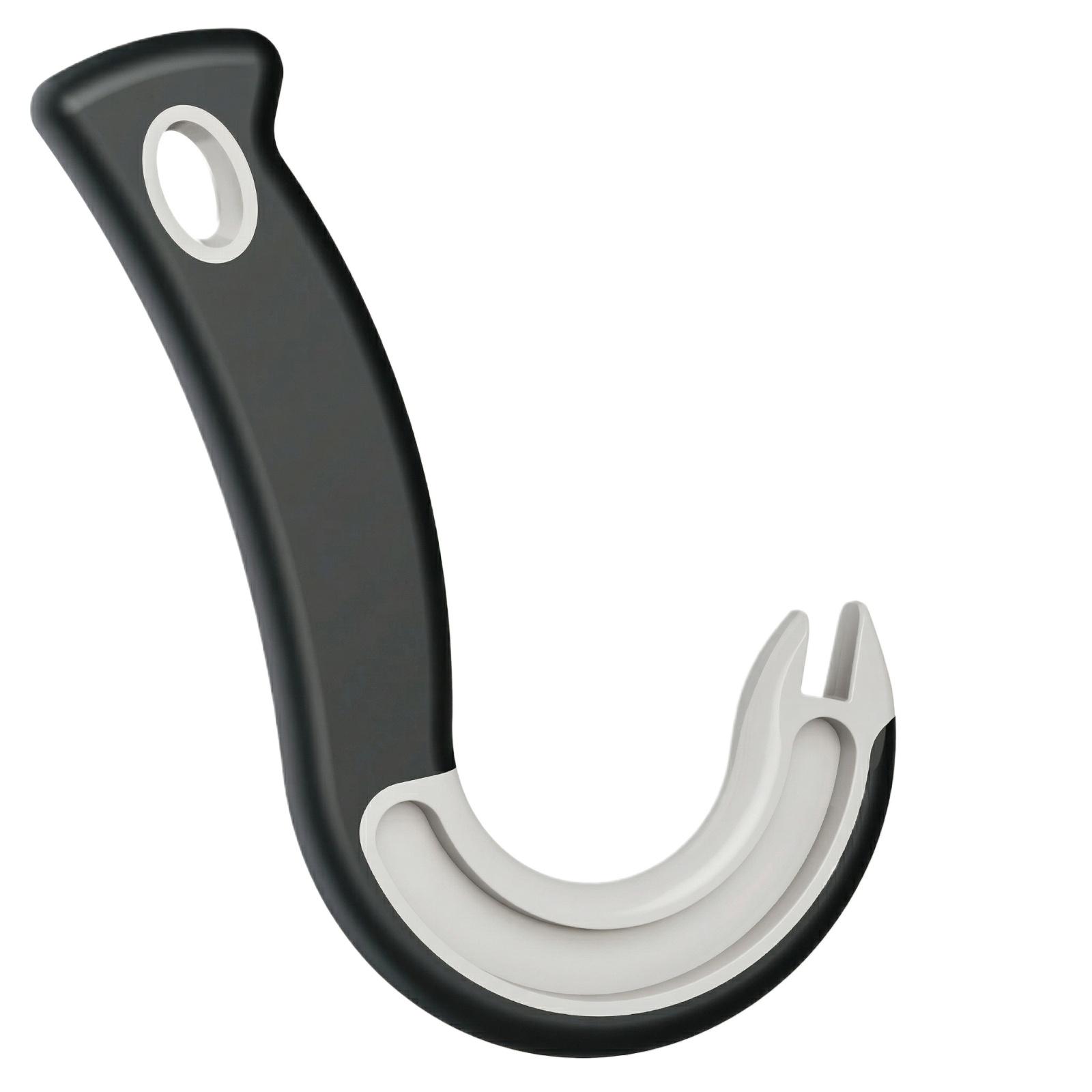 Hook-shaped Can Opener Easy-Open Lid Manual Bottle Opener one size чёрный