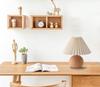 Chika Table Lamp - Stylish Nordic Wooden Lamp - Perfect for Bedrooms, Bedside Lighting, Indirect Lighting, Night Light, Stand Lamp, Desk Lamp