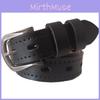 Womens Leather Belt With Alloy Buckle For Casual Denim Fashion Accessory