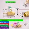 Brass Pagoda Water Pipe Ball Valve (6-19mm) with Hose Switch