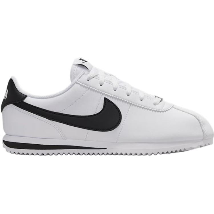 Nike Cortez Fashion Comfortable Durable Low Top Casual Shoes Kids sneaker White Black IH7653-105