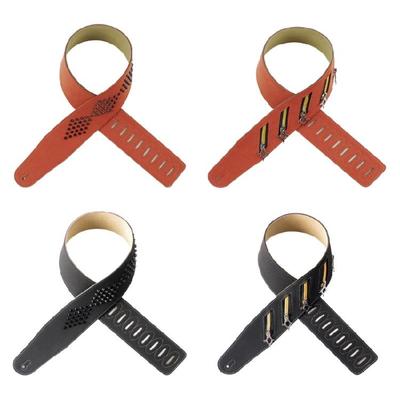 Adjustable Punk Guitar Strap Microfiber with Studs Wide 72mm Design Length Range Includes Practical Features for Guitar