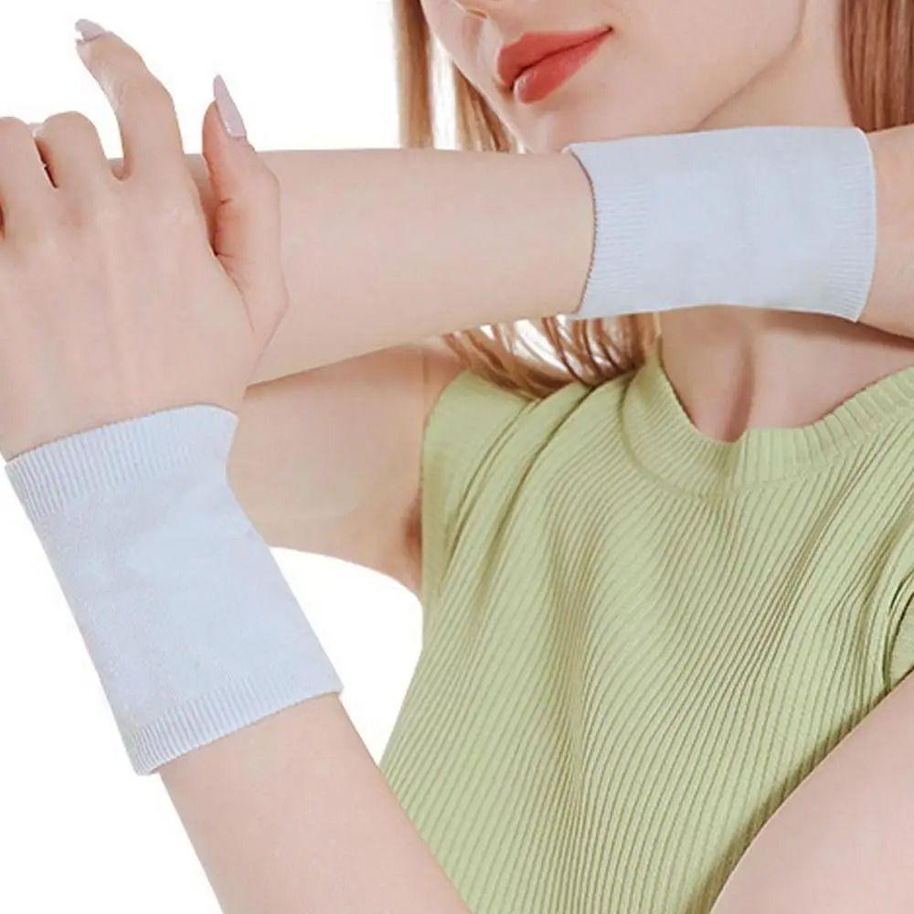 1pair Knitting Sports Fitness Wristband Breathable Yoga Wrist Bands Elastic Wrist Guard  Badminton