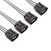 Unusual 4Pcs Ignition Coil Connectors Harness Fit For Mitsubishi Outlander 3.0L Lancer 2.0L 2.4L