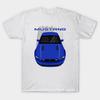 Asian Size Men Black Print T-shirt Mustang Gt 2013 To 2014 - Blue No-Cut Heat Transfer Print Cotton Tshirt