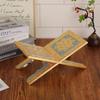 Supporto da lettura pieghevole in stile etnico con ornamento base inciso in oro