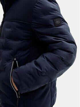 Winter Jacket Tom Tailor Hybrid Puffer Jacket With Detachable Hood (1041324) Sky Captain Blue