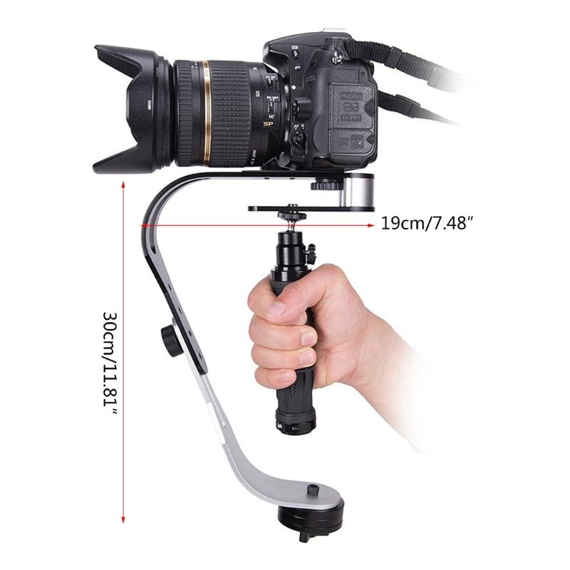 Aluminum Alloy Handle Grip Stabilizer Holder Stand Handheld Tripod For DSLR Camera Video Gimbal Smartphone Holder