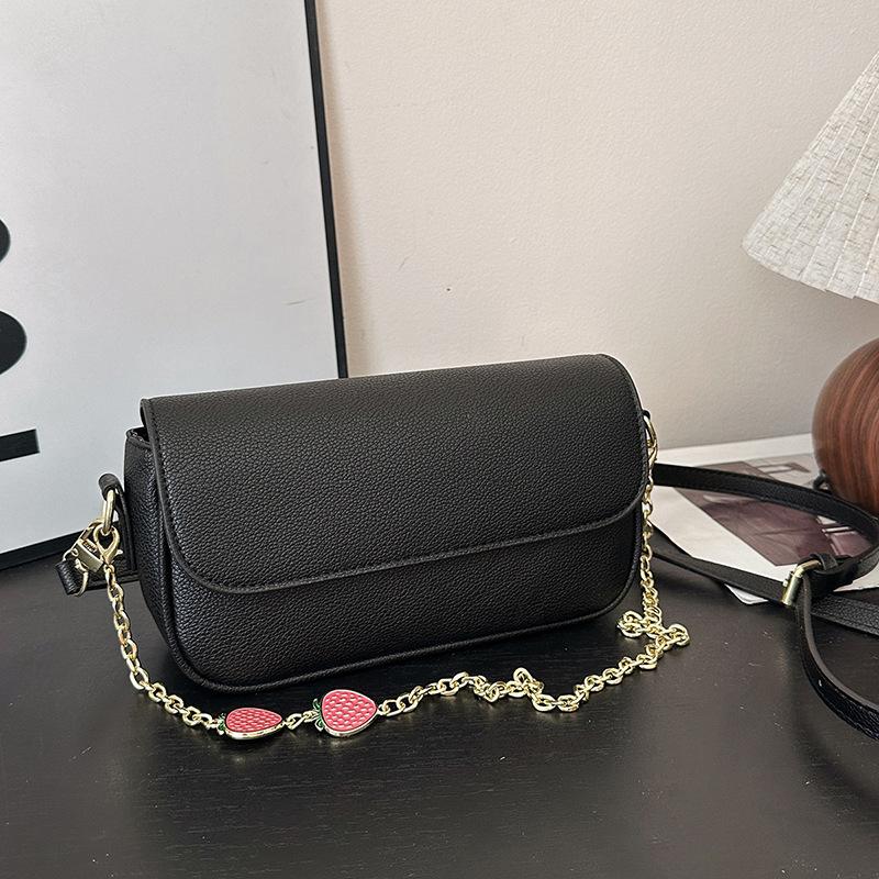 

Niche design small square bag women s new temperament fashion chain bag exquisite shoulder messenger bag чёрный
