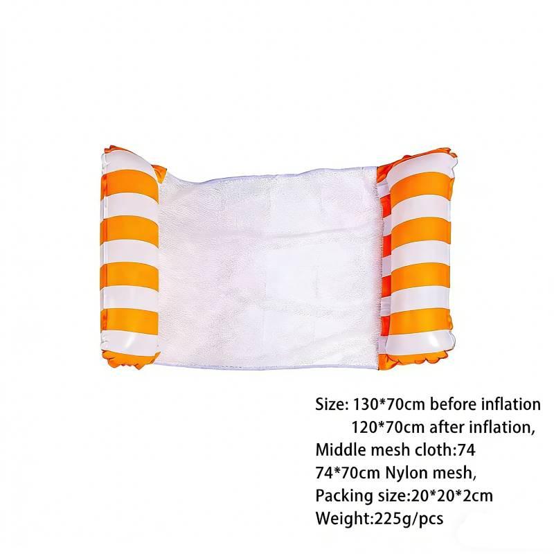 Inflatable Floating Water Hammock Foldable Lounger Portable Floating Bed Floating Row For Pool Beach