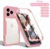 360 Grad Vollschutz Bumper Schutzhüllen für iPhone 17 Pro Max Air 13 12 Mini 11 16 Pro Max 15 14 Plus Bildschirmschutz Abdeckung