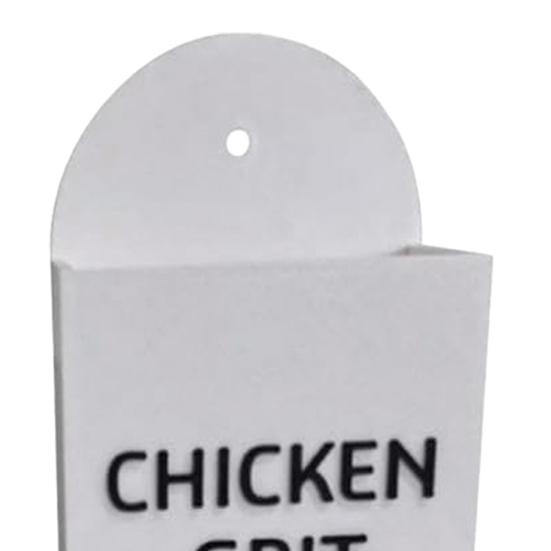 Chicken Oyster Shell Grit Feeder 3D Printed Dual-Purpose Hanging Chicken Feeder Trough Precision Nutrition Gravities Poultry Feeder Coop Accessories