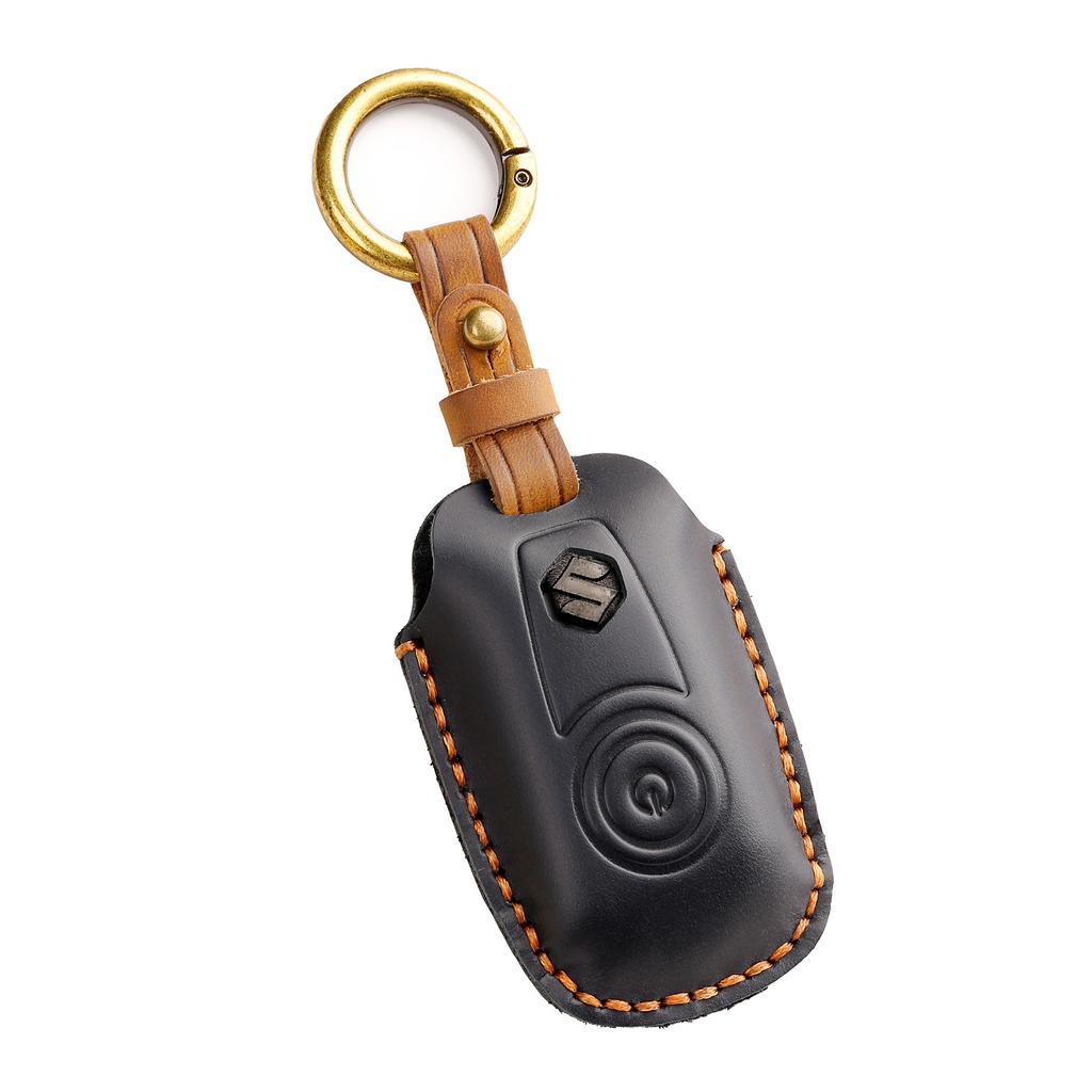 Suzuki Starter Car Key Cover Imported Super Vitra Remote Control Bag Buckle Case Genuine Leather Cowhide