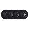 4PCS RC Military Truck 70mm Beadlock Wheel Tires & Rims Heavy Bearing Spare Part of MN90/91 FY001/002 1:12 Model for Car