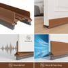 With Brushes Door Draft Stopper 96cm Soundproof Weather Stripping Door Seal Insect Prevention Dustproof Design Door Sweep