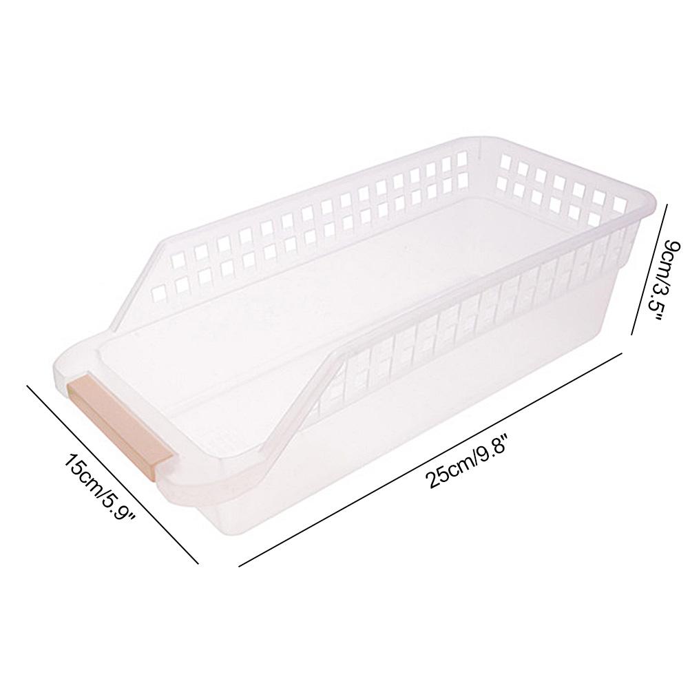 Space Saving Refrigerator Food Storage Box Kitchen Storage Baskets Fridge Freezer Shelf Large Capacity Freezer Organiser