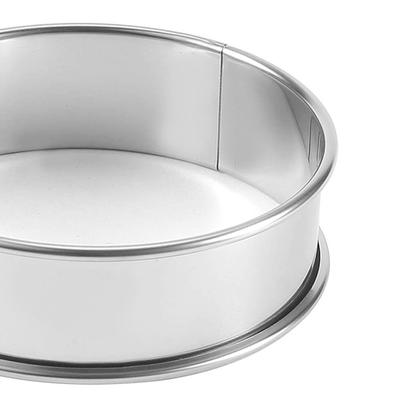 Stainless Steel Double Rolled Baking Circle Tart Ring Fruit Pie Cake Cookie Molds 10Cm 8Cm For Kitchen Biscuit Pastry