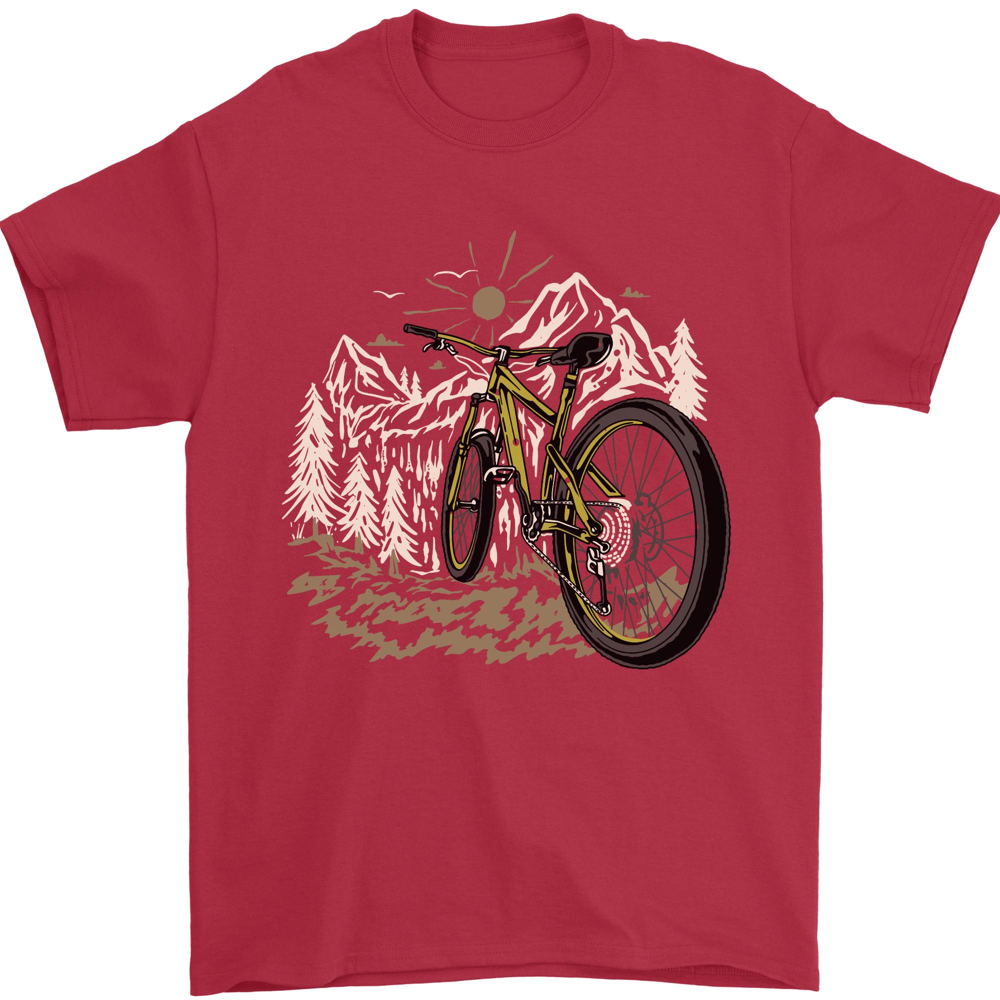 Mountain Bike Bicycle Cycling Cyclist MTB Unisexs TShirt 100 Cotton S