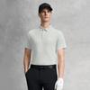 FILA Golf Series Minimalist Color-Block Comfortable Sports Casual Knit Short Sleeve Polo Shirt Men tops Fog-Gray A11M625119FGY