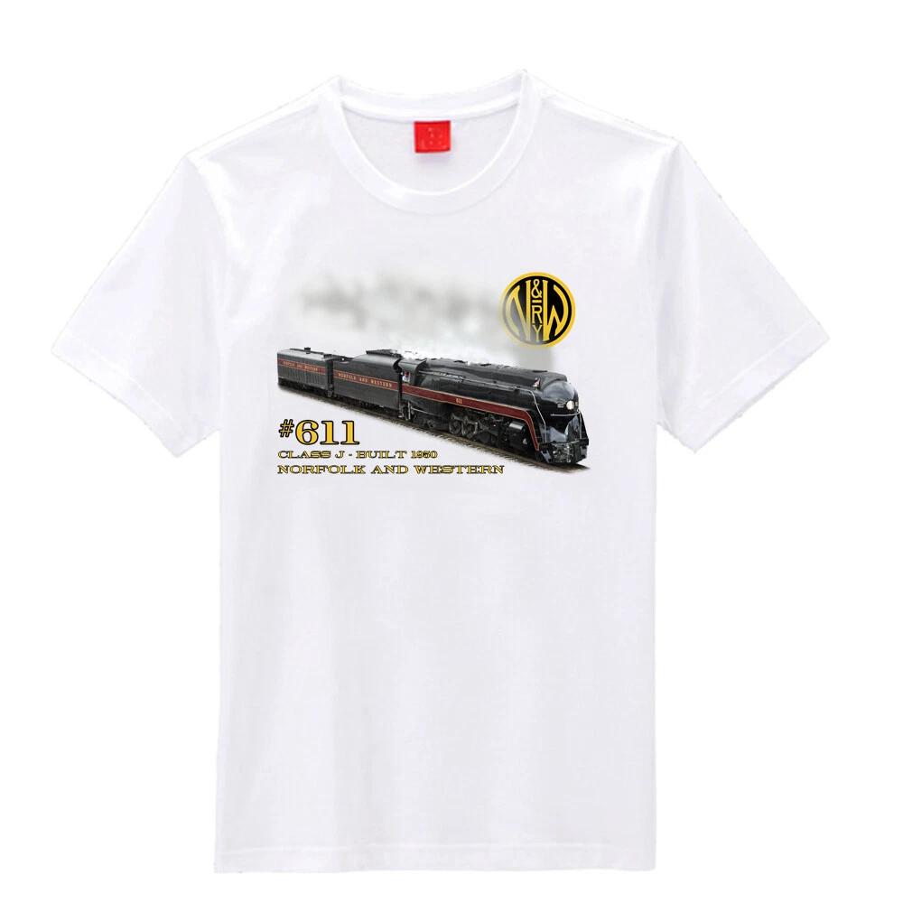Norfolk & Western 611 N&W Class J Steam Engine Train T-shirts XL