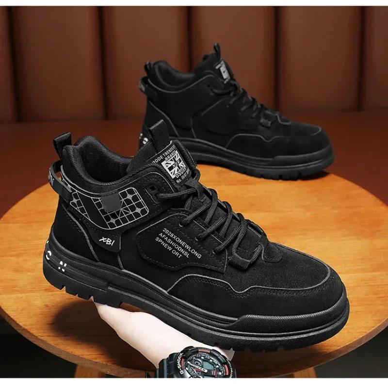 Men's Casual Sneakers Shoes Outdoor Comfortable Shockproof Shoe for Men Breathable Ankle Boots Safety Boots