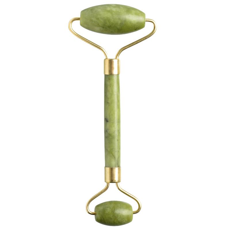 Jade Gua Sha and Roller Set - Beauty Massager Tool