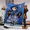 Coraline printed throw blanket—soft,warm;versatile blanket for all seasons—perfect as &air-conditioning throw,nap blanket