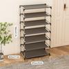 Portascarpe Elegante da Casa Scaffale per Scarpe in Metallo Organizer per Calzature Supporto Salvaspazio Scaffale Nero per Scarpe per Soggiorno