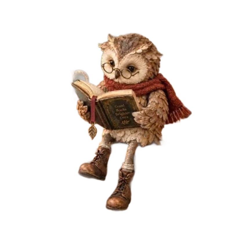 Creative Fashionable Portable Reading Owl Desktop Ornament