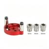 Woodworking Hole Locator Aluminum Alloy Single Hole Drilling Positioner Drill Sleeve Guide for Wood Doweling Joint Carpentry