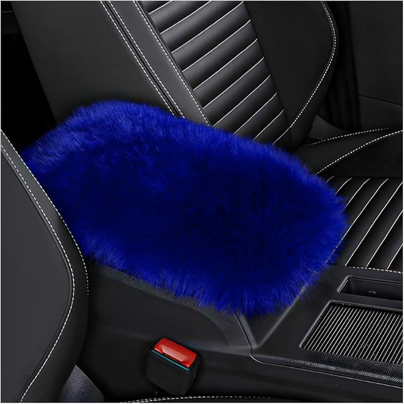 Car Center Console Cover Pad, Fluffy Middle Console Pad Armrest Seat Box Cover, Universal Furry Arm Rest Decoration Protector For Car Truck SUV,