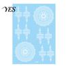 Gentle-On Skin Tattoo White Lace Sticker for Women, Temporary Face Body Fake Decal Arm, Waterproof Wedding Party Festival