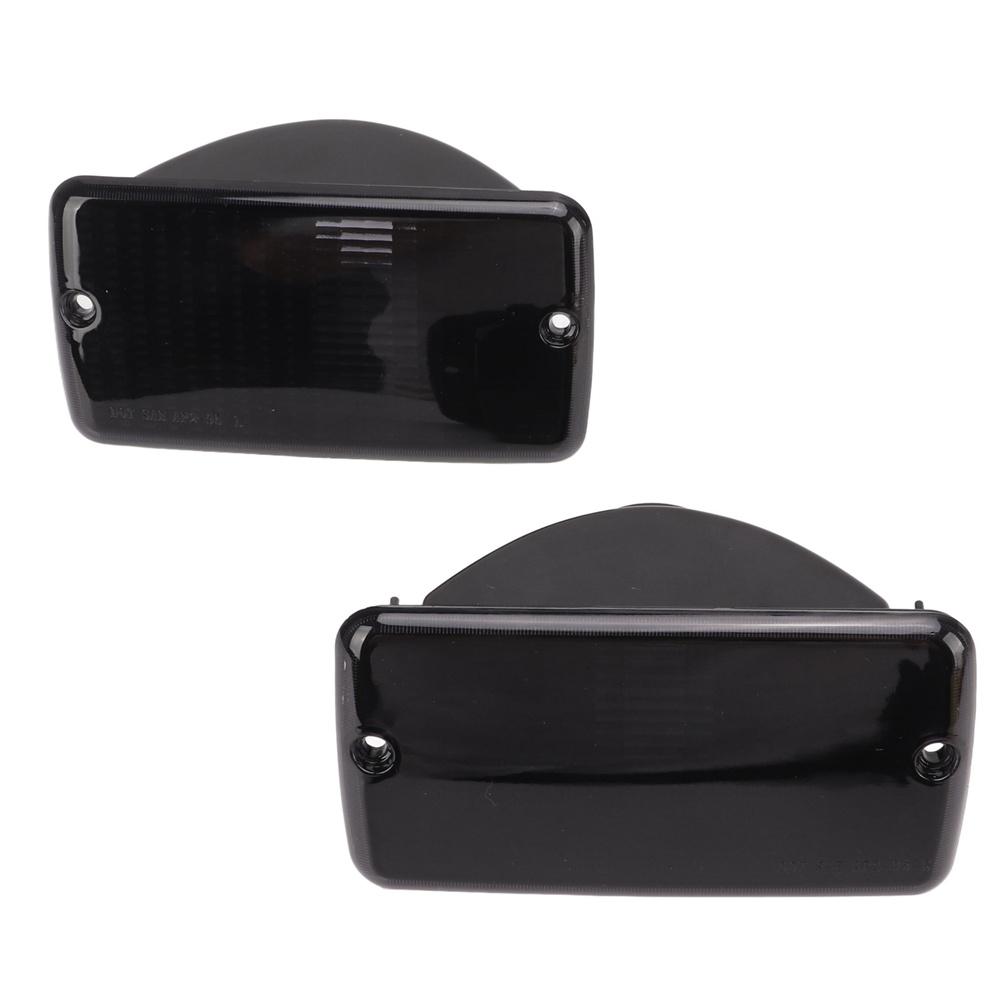 2x Smoke Fender Signal Side Marker Lights Lamps For Jeep Wrangler TJ 1997-2006