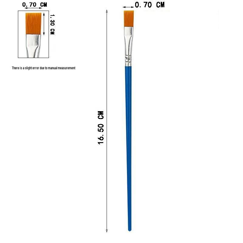 Nylon Bristle Art Brush with Wood Handle for Oil Painting