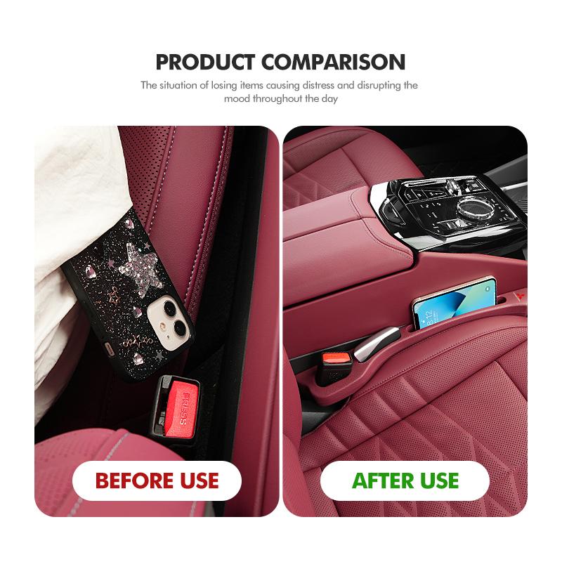 dnsh2 For Mitsubishi Car Seat Gap Filler Side Seam Plug Strip Leak-proof Accessories Outlander Lancer Cross Colt Xpander Mirage