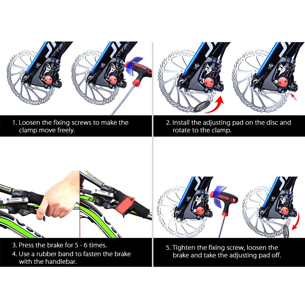Lixada MTB Disc Brake Pads Adjusting Tool Bicycle Pads Mounting Assistant Brake Pads Rotor