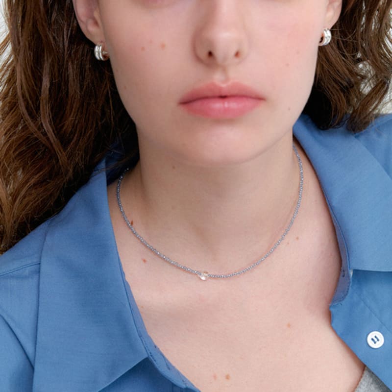 OVLA Summer Beads Necklace_crystal JN030