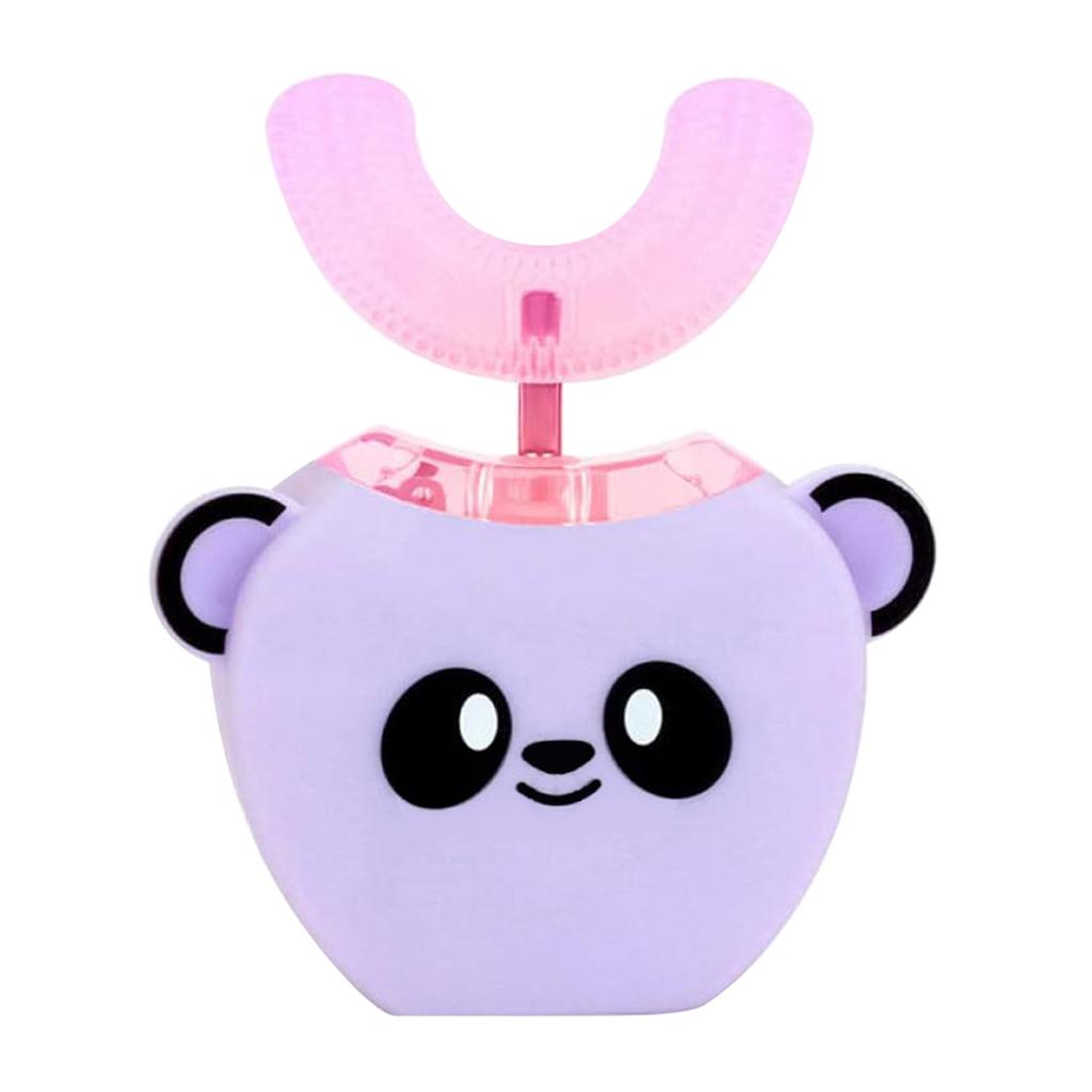 Periuță de dinți electrică pentru copii în formă de U cu 360 de grade pentru curățare orală cu temporizator inteligent automat, lumină rece