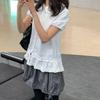La Chapelle Women's Lace Trim Short Sleeve T-Shirt