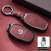 Car Key Case for Leapmotor T03 S01 C11 C10 C01 Zinc Alloy Leather Remote Cover Shell Keychain Ring Holder Fob Accessories