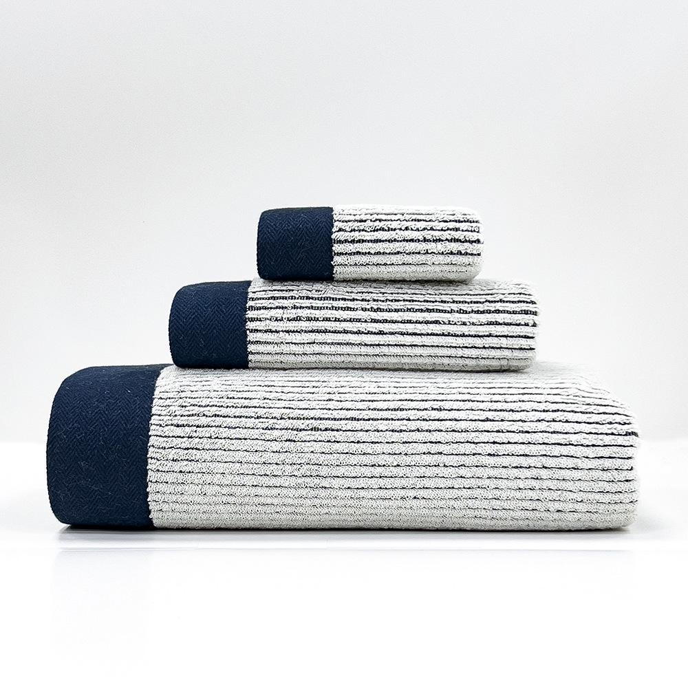 

Комплект полотенец из ультрамягкого чистого хлопка типа А: Включает банные, квадратные и лицевые полотенца — впитывающие и популярные. 1 towel, 1 bath towel, 1 square towel синий