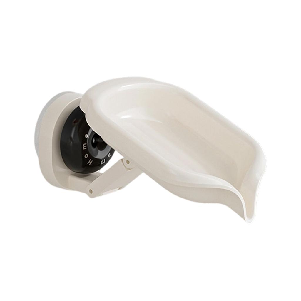 360 Degree Rotating Soap Holder Modern Design Efficient Drainage Soap Container for Bathroom Countertop Organization